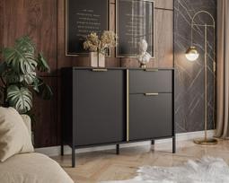 Komoda Loreto Black Gold