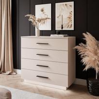 Komoda LUNA Beige Black 95cm
