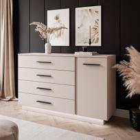 Komoda LUNA II Beige Black