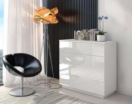 Komoda Luna White Push (Blizgi)