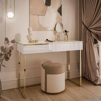 Konsolė Aura Gold White (Blizgi)