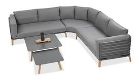 Lauko baldai kampinė sofa Radison Pilka