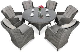 Lauko baldų komplektas iš technoratano RAVENA – Tamsiai pilka (Dark Grey)
