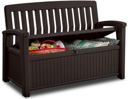 Sodo dėžė / suoliukas Keter PATIO BENCH 227L Rudos spalvos