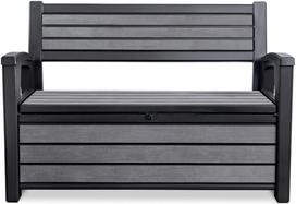 Sodo dėžė / suoliukas Keter HUDSON STORAGE BENCH 227L Grafito spalvos