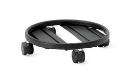 Nicoli 40cm padėklas su ratukais Carrello Rotondo, juodos spalvos
