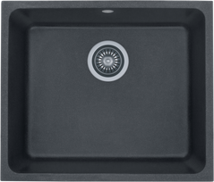 Granitinė plautuvė Kernau KGS U 60 1B, black metallic (montuojama iš apačios)