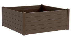 Teraplast 100x100x40cm vazonas su vandens rezervuaru Trama 003, moka spalvos