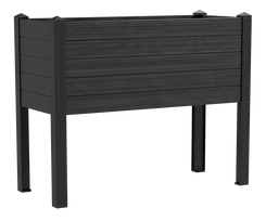 Teraplast 100x42x80cm vazonas su vandens rezervuaru Trama 015, antracito spalvos