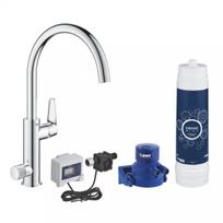 Virtuvės maišytuvas su vandens filtru Grohe BLUE PURE BAUCURVE STARTER KIT, 30581000