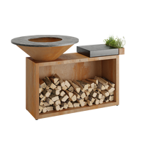 Lauko grilis OFYR ISLAND 85-100 Ceramic Dark Grey