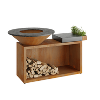 Lauko grilis OFYR ISLAND 100-100 Ceramic Dark Grey