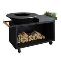 Lauko grilis OFYR Island Black 100 PRO Ceramic Dark Grey, OIB-100-PRO-CD