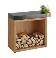 Stalas su dėže malkoms OFYR Butcher Block Storage 90,BBS-90-CD