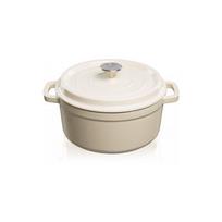 Emaliuotas ketaus puodas Grand Feu 3,5 L, baltas