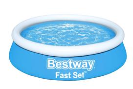 Baseinas pripučiamas Bestway Splash & Play Fast Set, mėlynas/baltas, 183x51 cm, 940 l