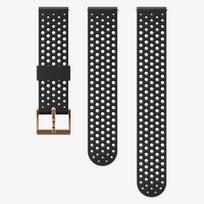 Laikrodžio apyrankė SUUNTO 20MM ATHLETIC 1 SILICONE STRAP BLACK COPPER SIZE S+M, SS050215000