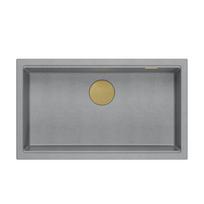 Virtuvės plautuvė Quadron Logan 110, HQD7644U5_PVDG1_U, akmens pilka