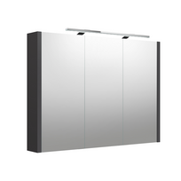 Veidrodinė spintelė su apšvietimu LED, IP44 Kame Urban 2002705, pilka matinė, 100 cm