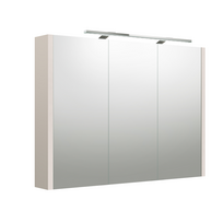 Veidrodinė spintelė su apšvietimu LED, IP44 Kame Urban 2002707, pilkas kašmyras, 100 cm