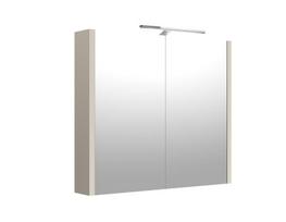 Veidrodinė spintelė su apšvietimu LED, IP44 Kame Joy 1402513, taupe, 80 cm
