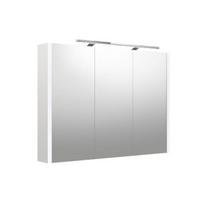 Veidrodinė spintelė su apšvietimu LED, IP44, Raguvos Baldai SERENA, 1402711, balta blizgi, 100 cm