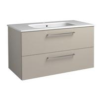 Apatinė spintelė Kame Joy 12113713 su stalčiais, praustuvu, rankenomis, taupe 101 cm