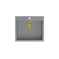 Plautuvė Quadron MORGAN 110, HB8304U5-G1_P2O, sidabrinis akmuo