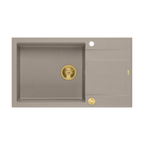 Įmontuojama plautuvė Quadron EVAN 136 XL, HCQE58650U4_PVDG1_P2O, soft taupe