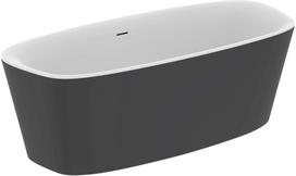 Laisvai pastatoma vonia Ideal Standard K8721V3, 180x80cm, balta matinė/juoda matinė