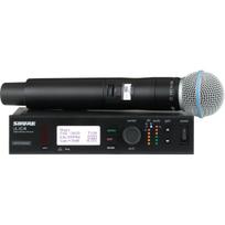 Skaitmeninis belaidžio rankinio mikrofono rinkinys Shure ULXD24E/B58 (ULXD4E (P51), ULXD4 WIRELESS RECEIVER + ULXD2/B58 (P51), ULXD2 WIRELESS HH W/BETA58HEAD)