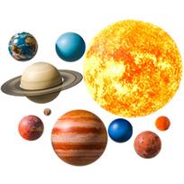 Sieniniai lipdukai vaiko kambariui – planetos/saulės sistema SIPO WS63039
