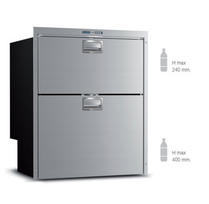 Įmontuojamas dviejų stalčių šaldytuvas-šaldiklis Vitrifrigo DW210 OCX2 DTX (valtims, jachtoms)