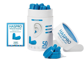Ausų kištukai HASPRO TUBE50 BLUE, 50 porų, EPUF5053