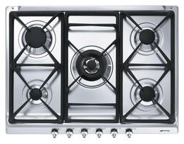 Įmontuojama dujinė kaitlentė Smeg SDR70XG5