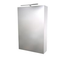 Veidrodinė spintelė su apšvietimu Kame SCANDIC LED, IP44, balta blizgi, 50 cm