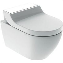 Išmanus pakabinamas WC su apiplovimo funkcija, balto stiklo apdailos dangtelis, Geberit AquaClean Tuma Comfort 146.291.SI.1