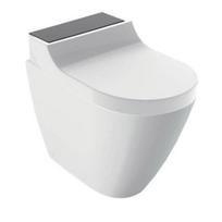 Pastatomas WC, AquaClean Tuma Comfort WC dangtis su apiplovimo funkcija, juodo stiklo apdailos dangtelis, Geberit 146.310.SJ.1