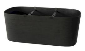Tera 78x38x30cm lovelis su drėkinimo sistema Kos 78, juodos spalvos