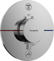 Potinkinis termostatinis dušo maišytuvas Hansgrohe ShowerSelect Comfort S 15554000, chromas (be potinkinės dalies)