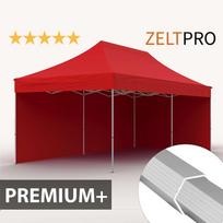 Prekybinė Palapinė 4x6 Raudona Zeltpro PREMIUM+ su 4 sienomis, krepšiu