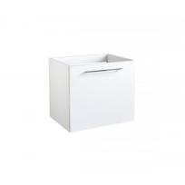 Apatinė spintelė su durelėmis Kame Duet BU/5-2DO/D1, 50 cm, Balta blizgi