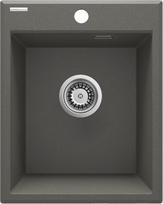 Granitinė plautuvė Deante Eridan ZQE T104,  Anthracite metallic (Antracito)