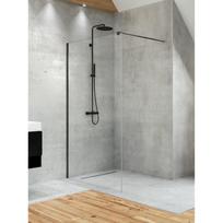 Dušo sienelė KERE BLACK 90 cm, WH-D-0142B, juoda