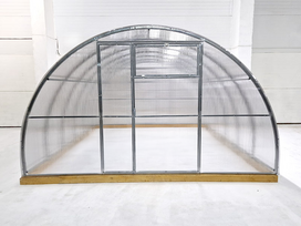 Šiltnamis Agro Plius, 3.5x4 m, 4mm storio kanalinis polikarbonatas