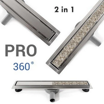 Dušo latakas REA PRO 360 2in1 100 cm, sausas
