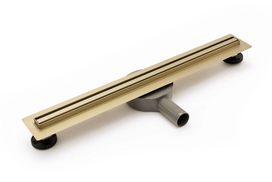 Dušo latakas REA Slim 360 Gold 80 cm, matinis auksas