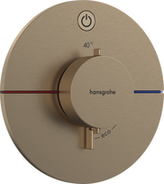 Potinkinis termostatinis maišytuvas Hansgrohe ShowerSelect Comfort S, 15553140, šlifuotos bronzos