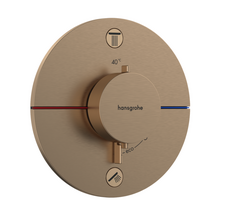 Potinkinis termostatinis maišytuvas Hansgrohe ShowerSelect Comfort S, 15556140, šlifuotos bronzos