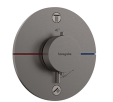Potinkinis termostatinis maišytuvas Hansgrohe ShowerSelect Comfort S, 15556340, šlifuoto juodo chromo